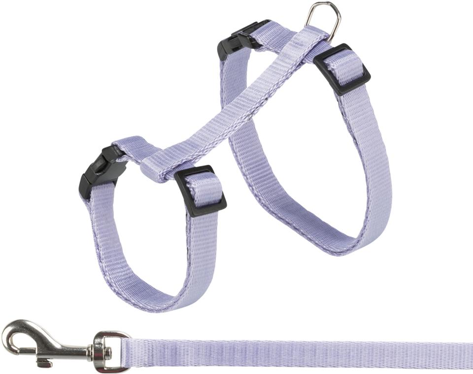 Trixie cat harness (10 mm webbing) with line
