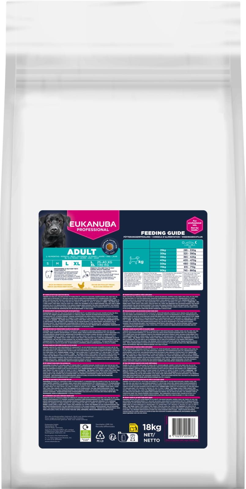 EUKANUBA PRO Adult Large Breed chicken