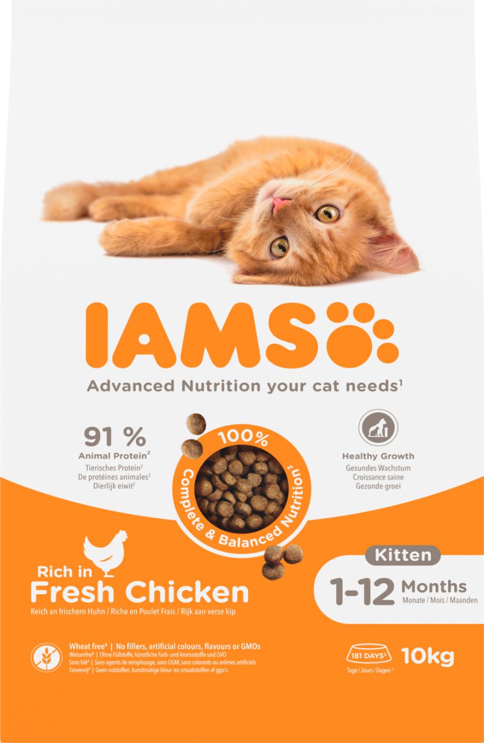 IAMS CAT Vitality Kitten & Junior kylling