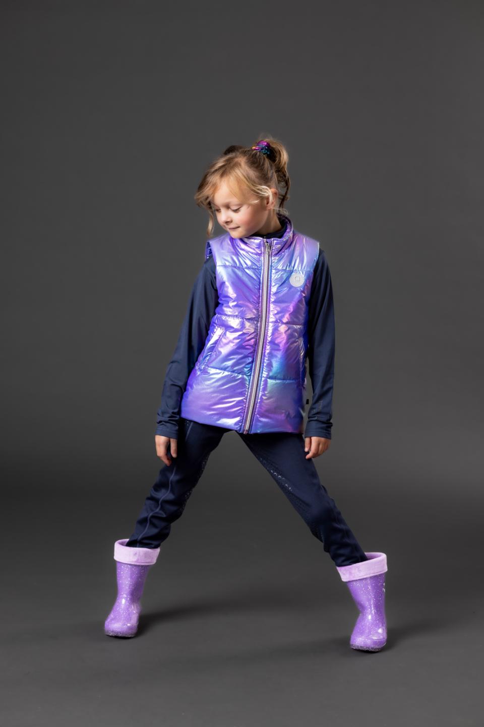 Equipage Light glittriga gummistövlar för barn