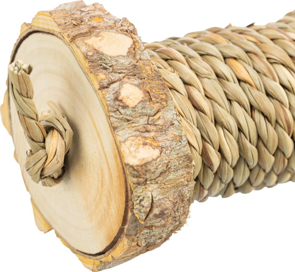 Playing roll with sea grass