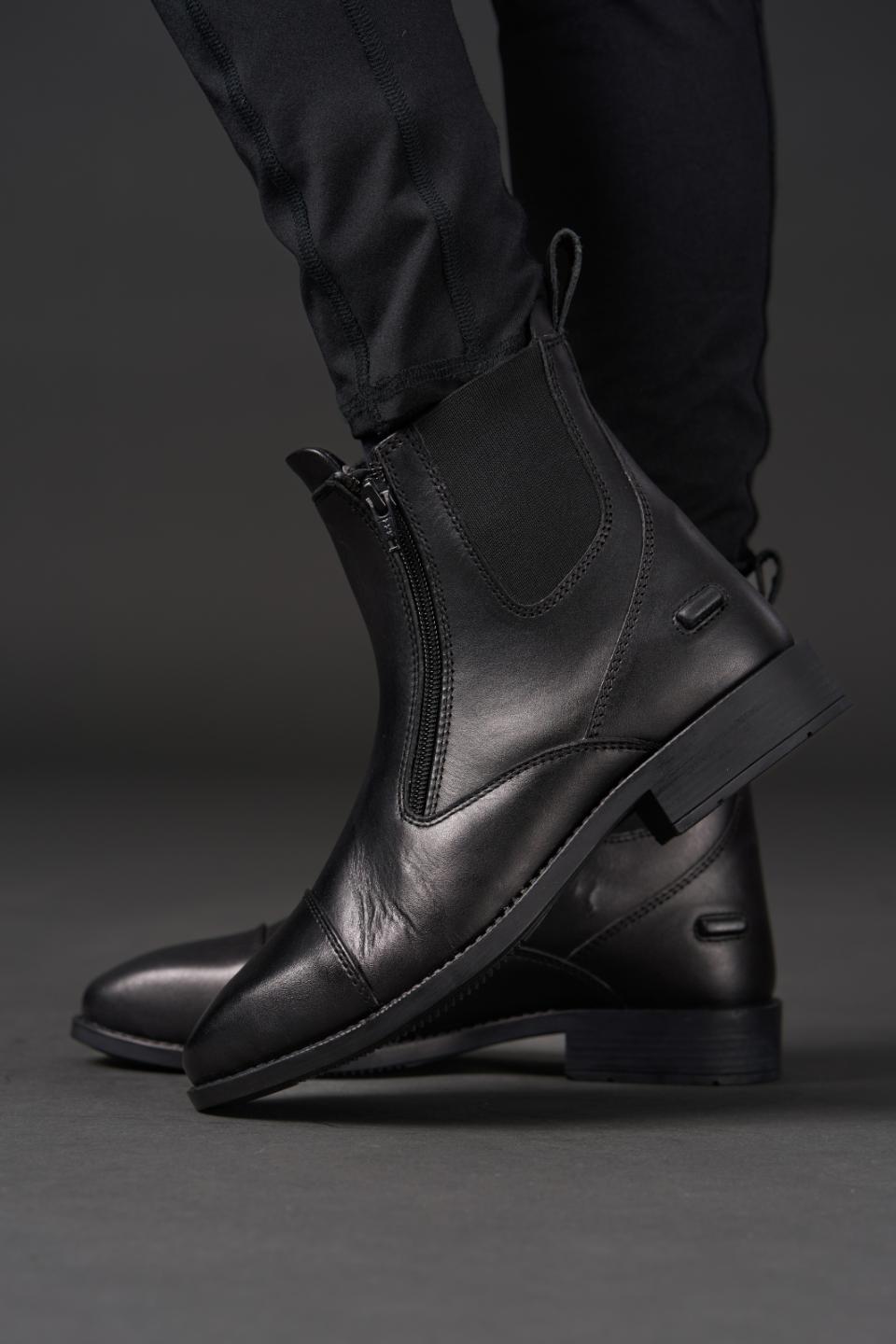 Equipage Hudson jodphur-stövel med dragkedja i sidan