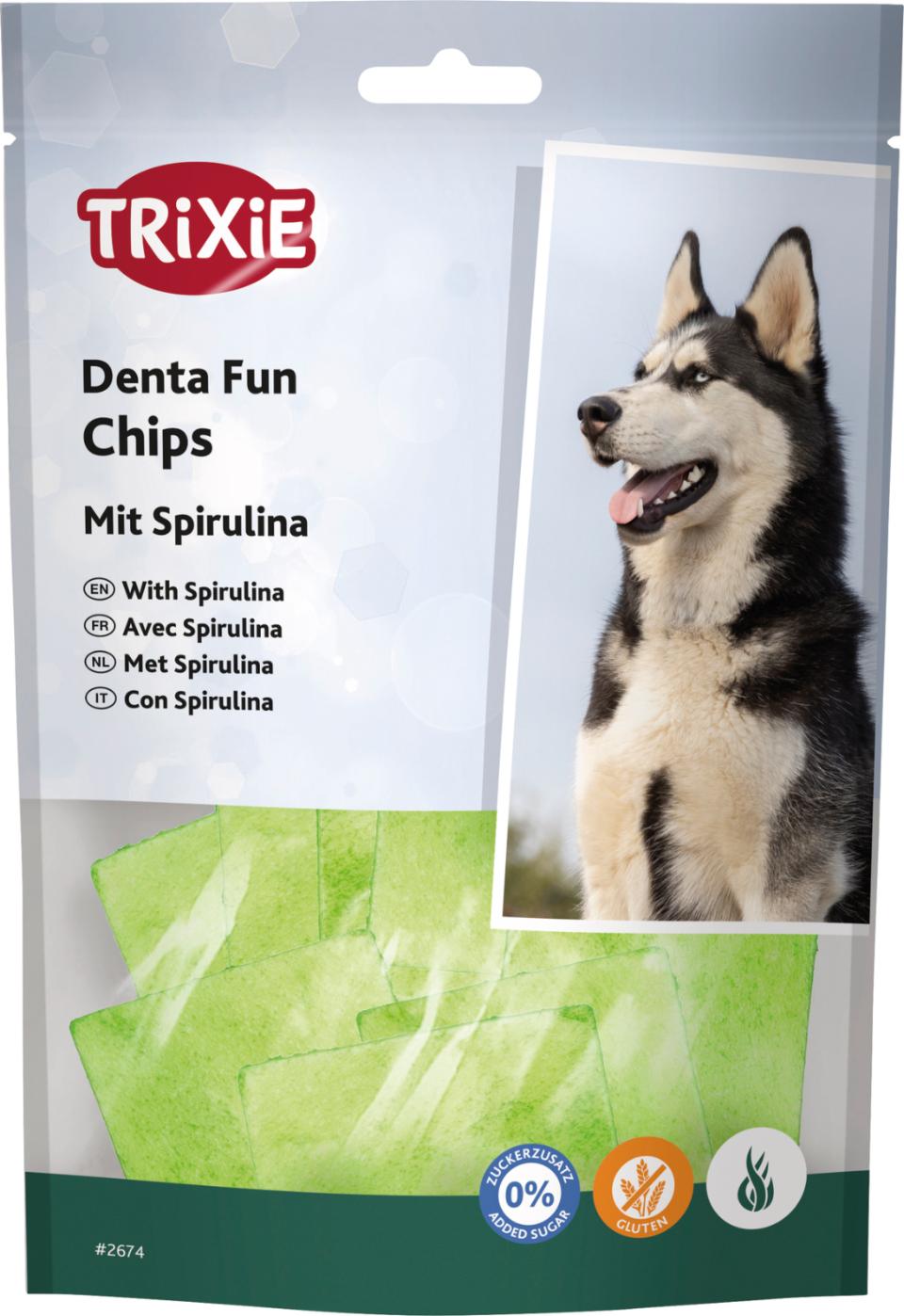 Kauchips mit Spirulina-Algen