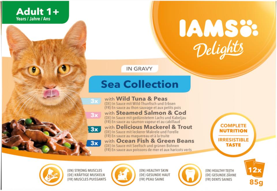 IAMS DELIGHT CAT Adult Sea collection in gravy