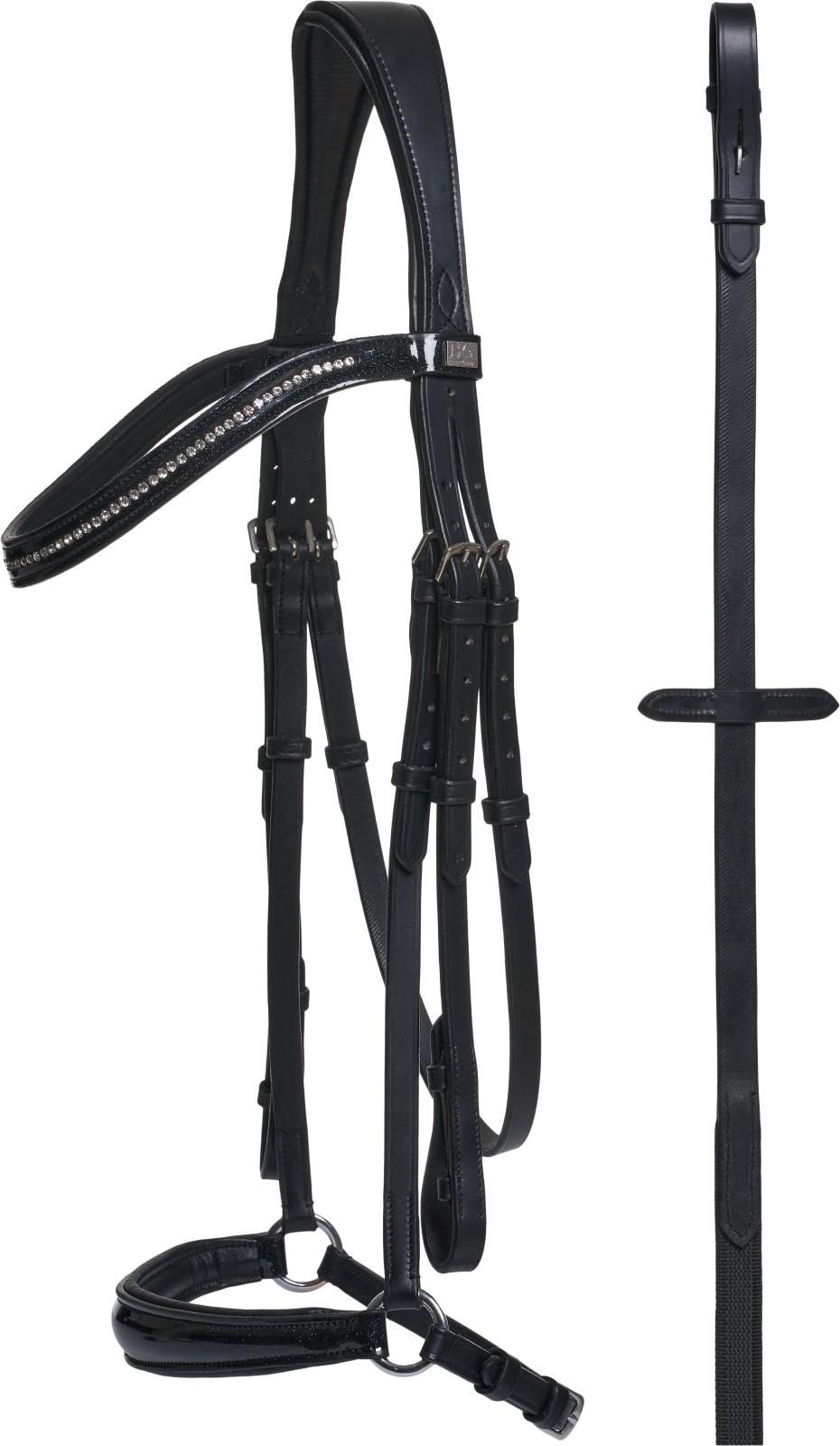 HorseGuard Cryll 24.1 bridle with drop noseband