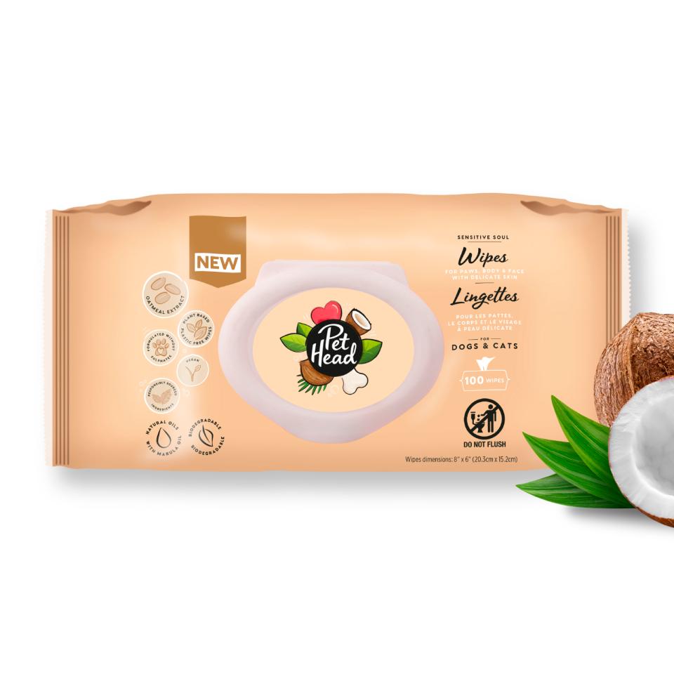Pet Head Sensitive Soul vådservietter til poter og pels