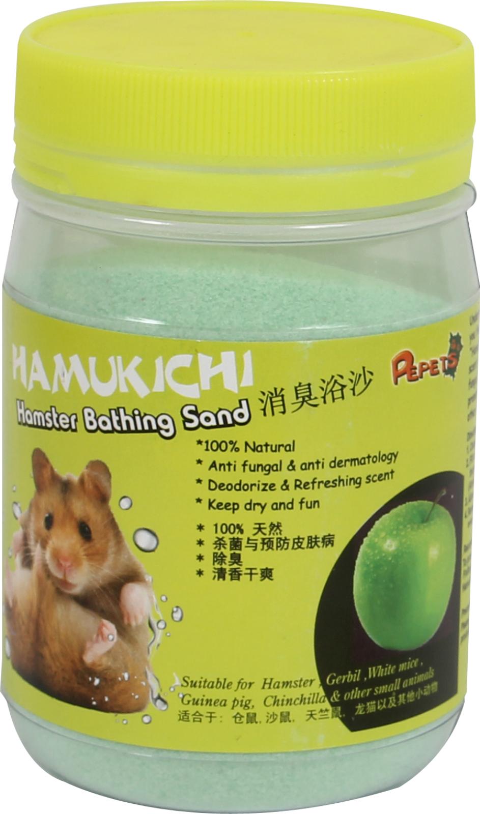 Hamster badesand med æbleduft