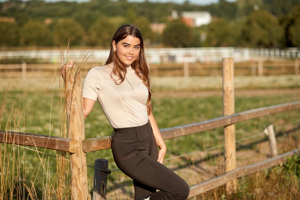 Equipage Awesome Kurzarm-Reitbluse für Kinder