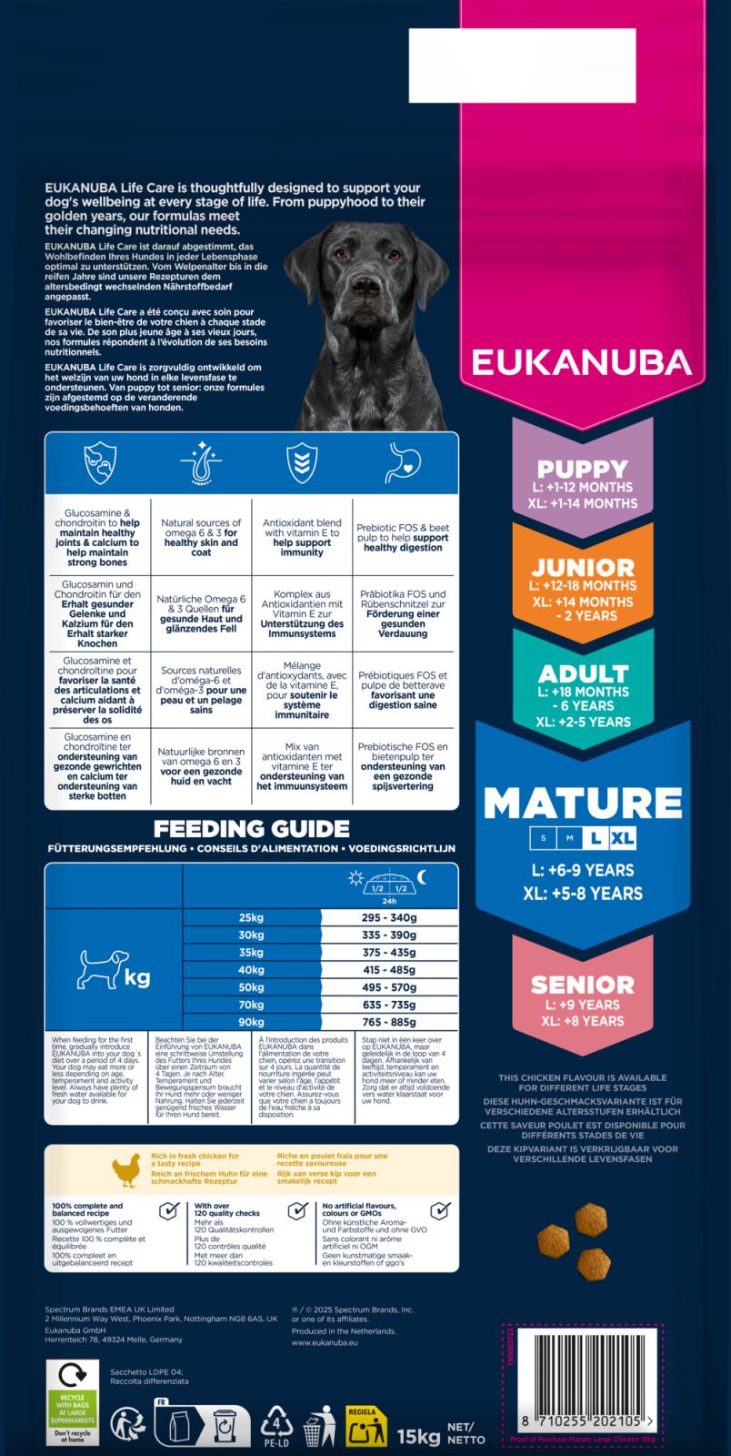 EUKANUBA Mature Large Breed Chicken