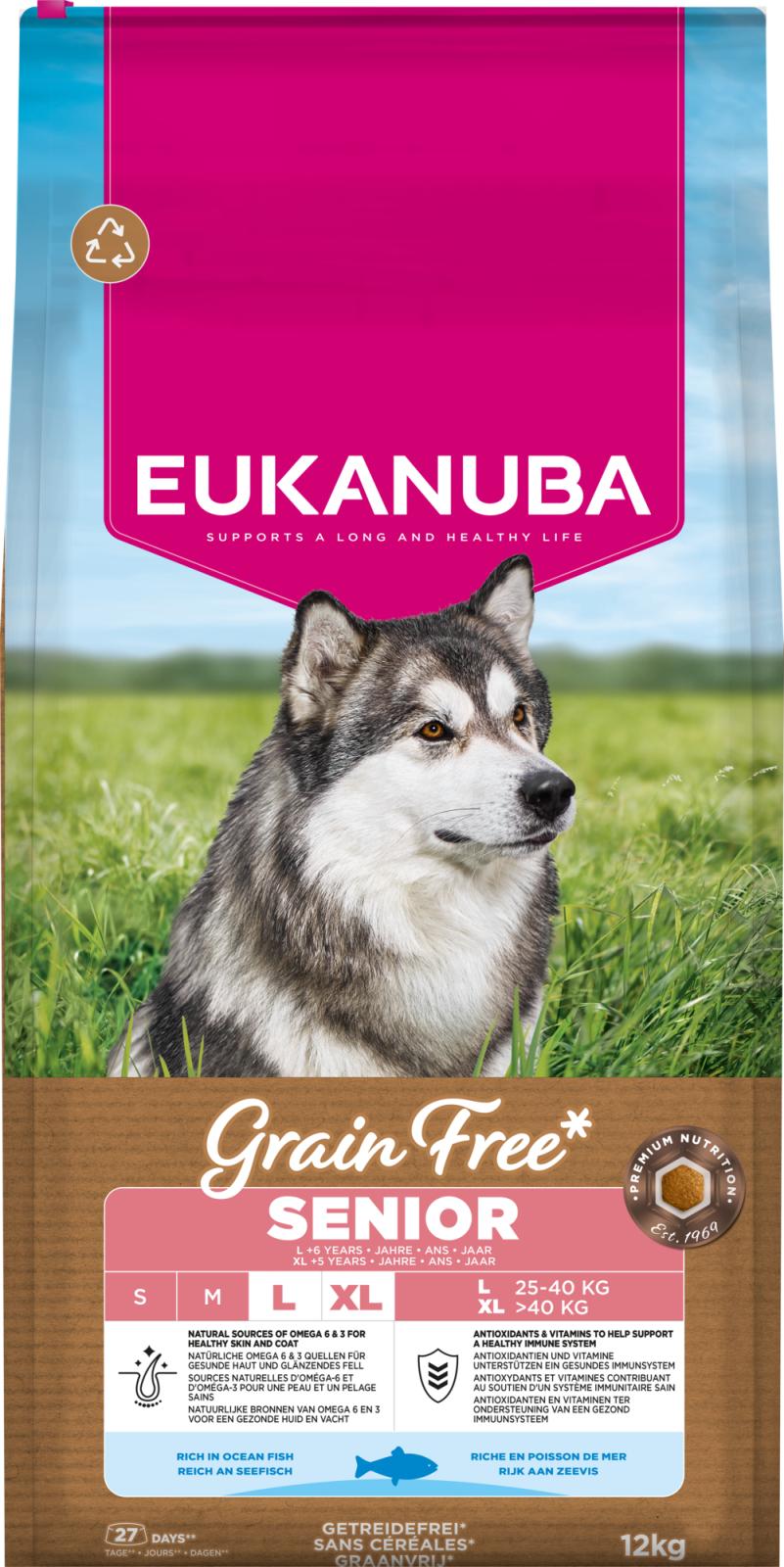 EUKANUBA Senior Large Grainfree Ocean Fish