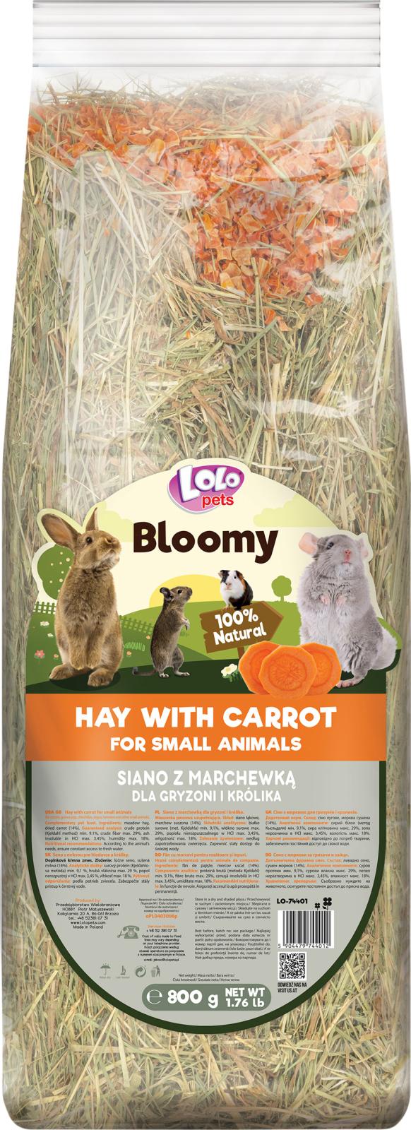 Bloomy Hay with carrots