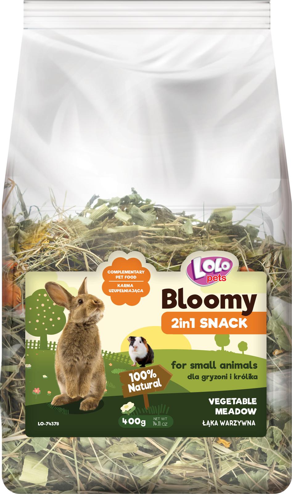 Bloomy 2in1 Snack - vegetable meadow f/rodents + rabbit