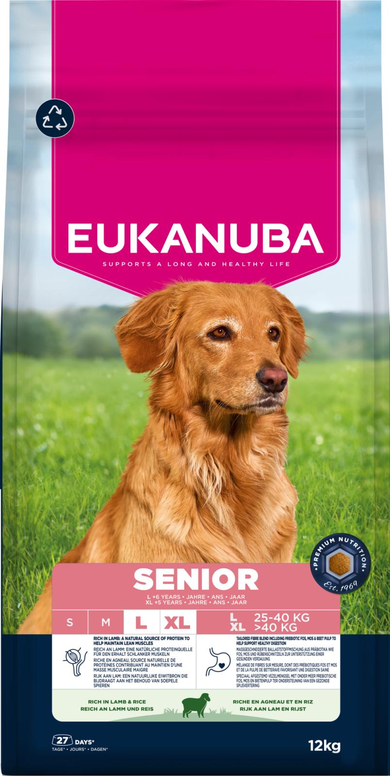 EUKANUBA Senior Large Breed Lamb & Rice
