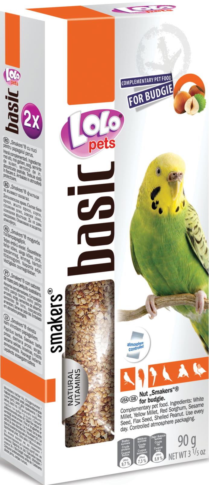 Lolo Pets Frøstænger undulat m. nødder