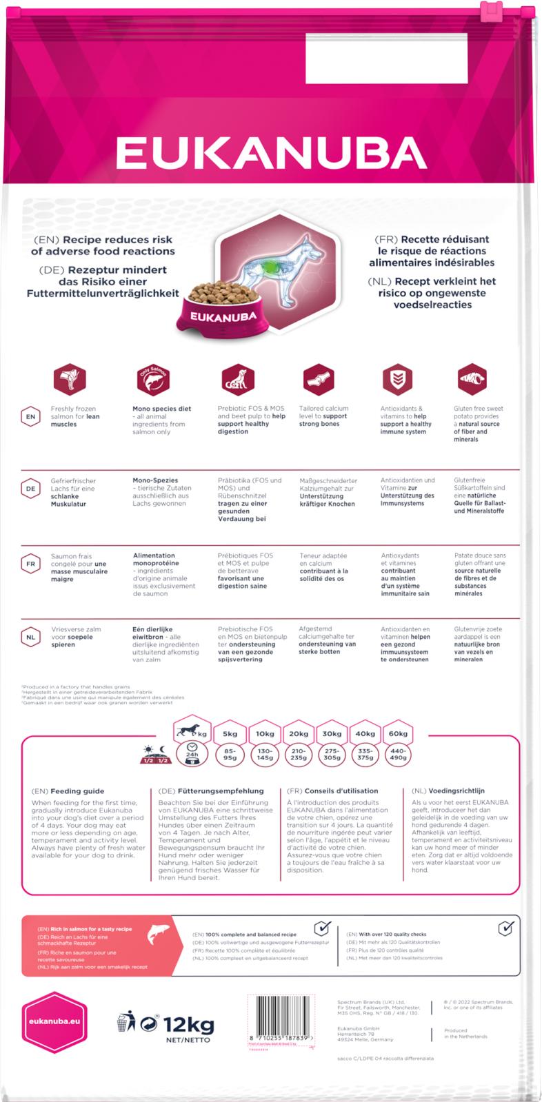 Eukanuba DailyCare Adult All Breeds Mono-Protein Laks