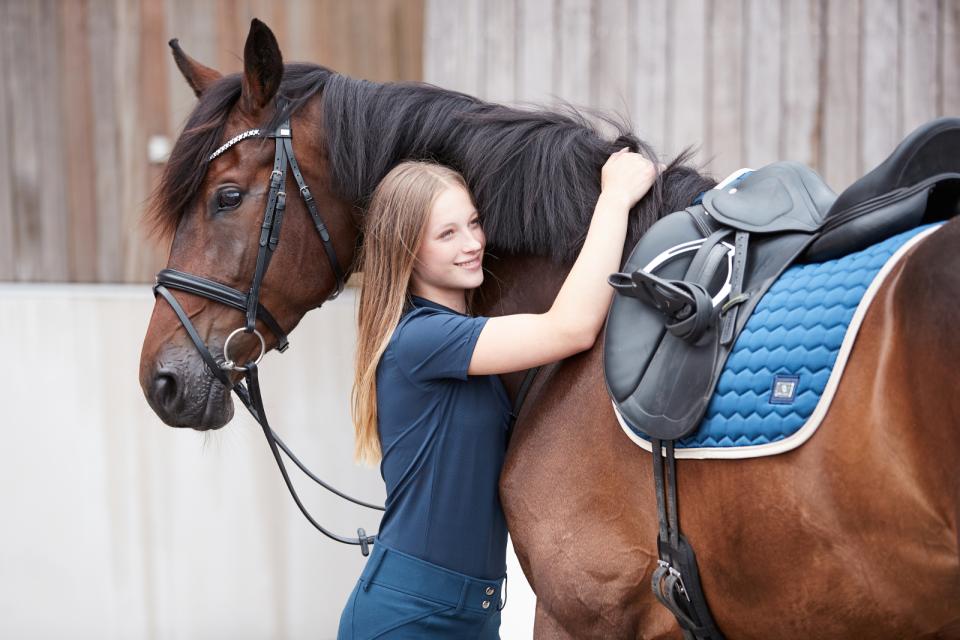 Equipage Hasty Half-zip Reitbluse mit kurzen Ärmeln