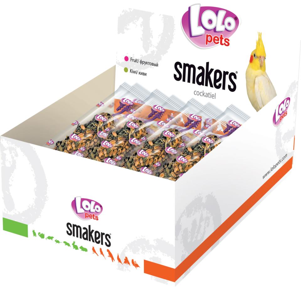 Lolo Pets Smakers box for cockatiel, kiwi