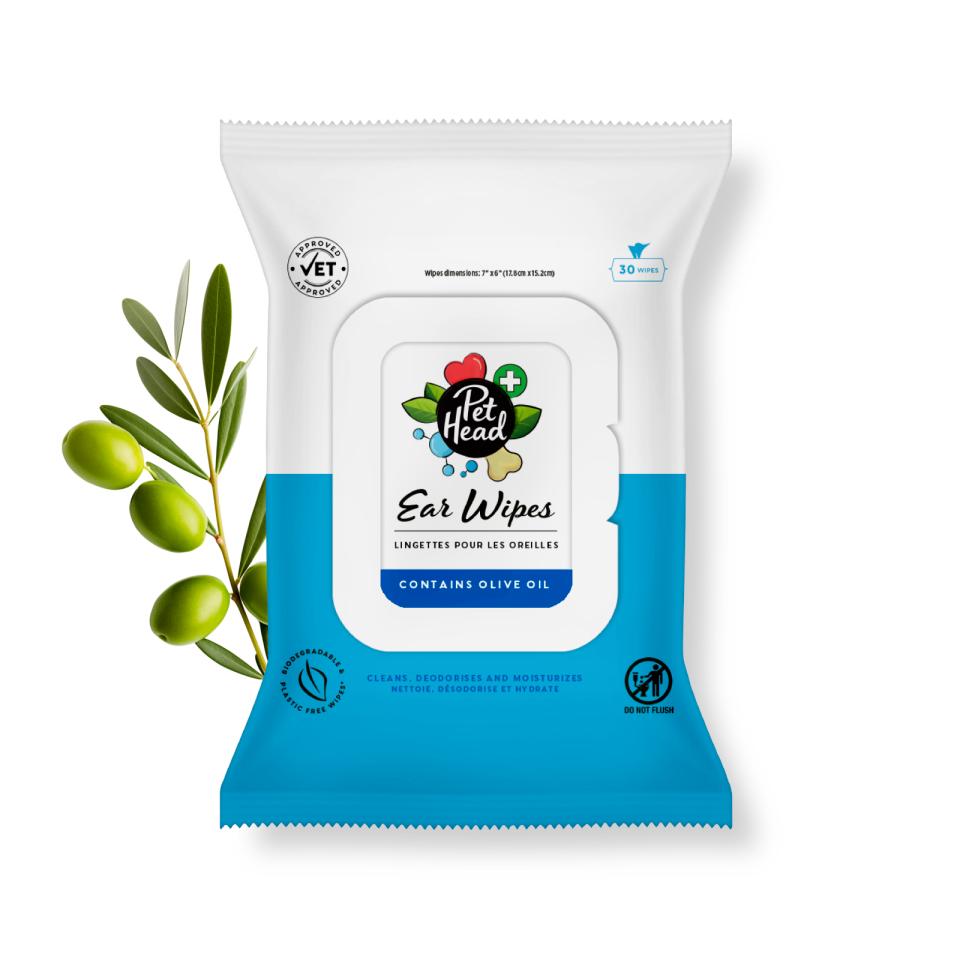 Pet Head Health Ear vådservietter til ørerne