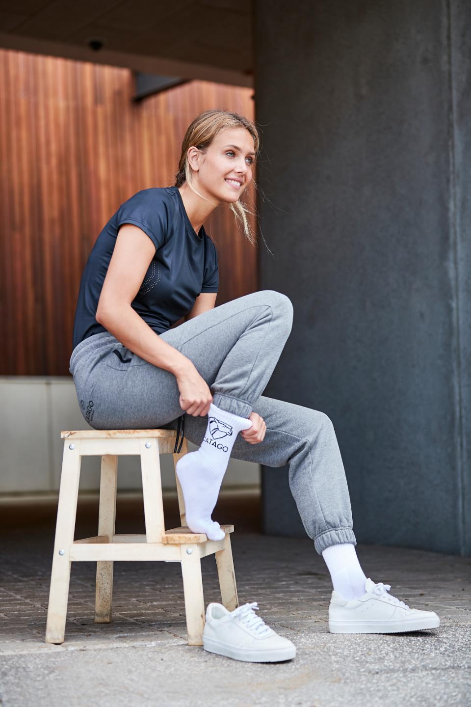 CATAGO Polly logo mid length sock