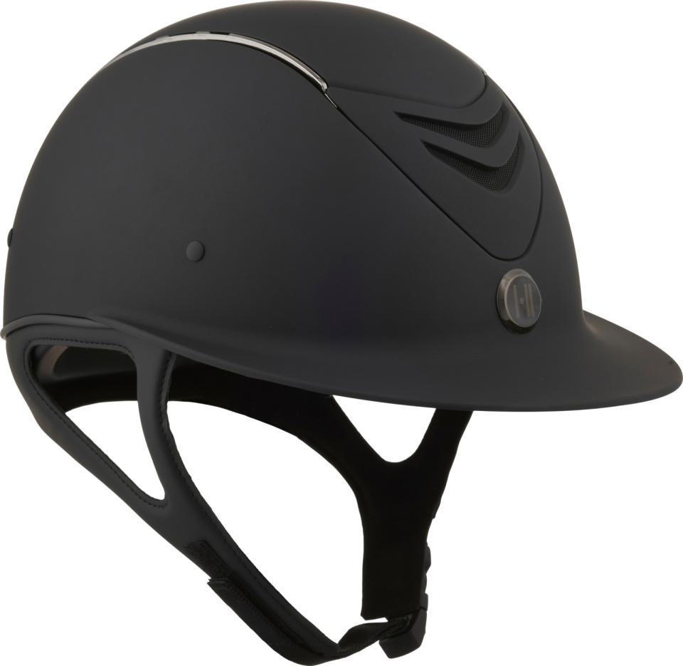 One K Avancé ridhjälm - matt topp, krom pipe