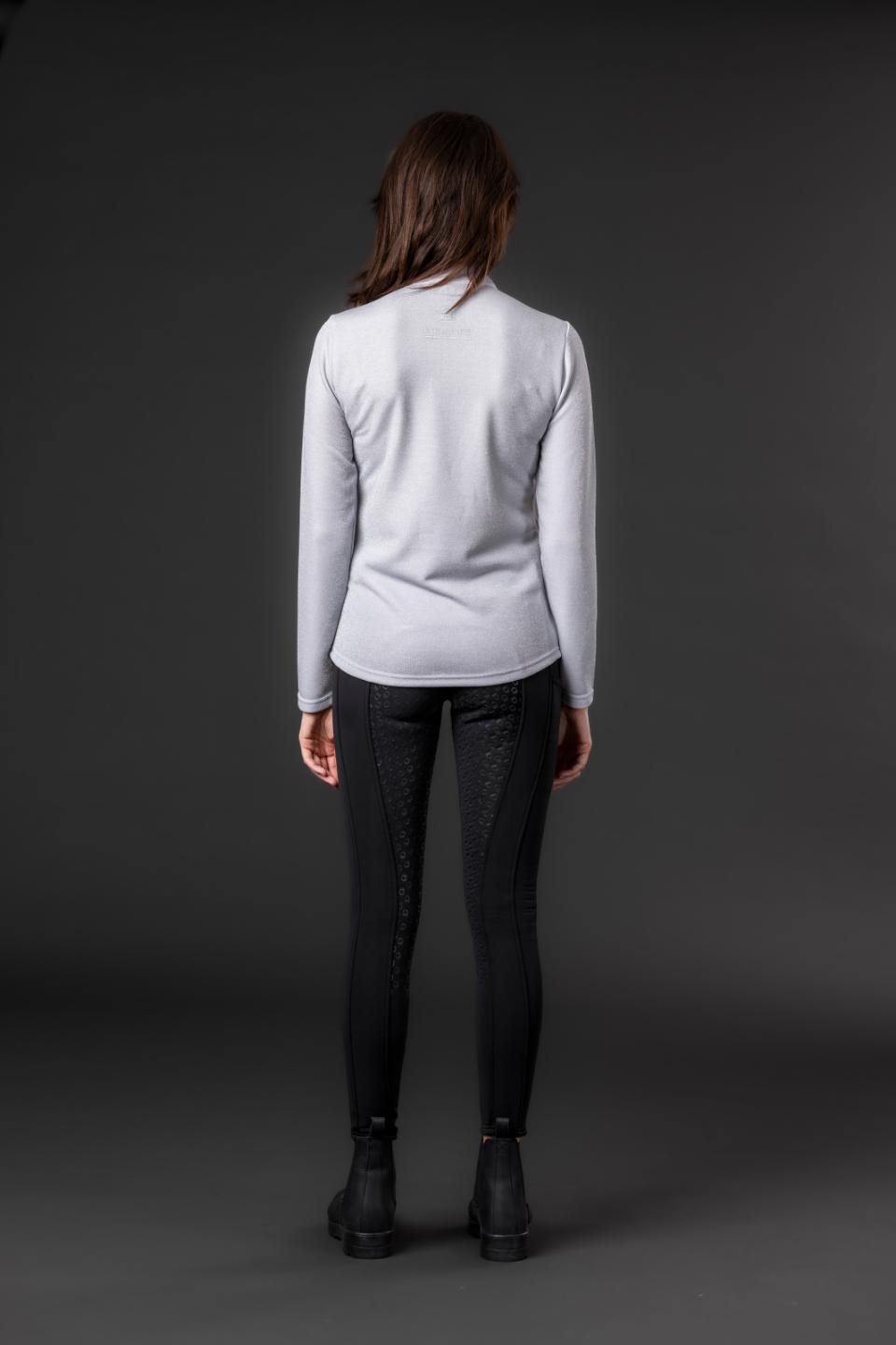 Equipage Shimmer Reithemd half-zip und lang Ärmeln