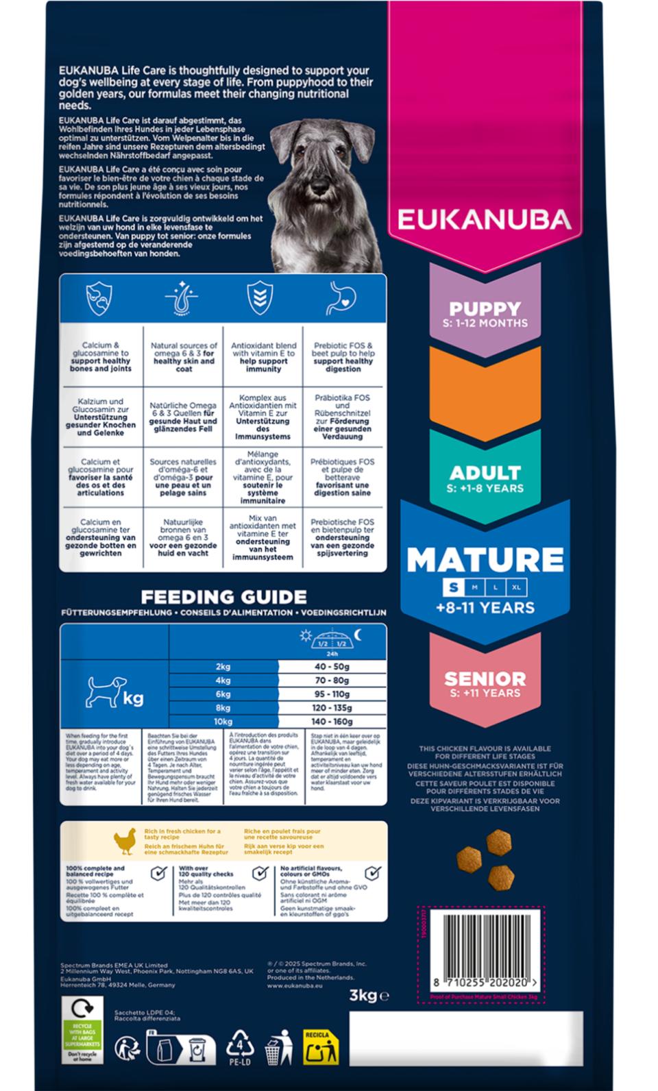 EUKANUBA Mature Small Breed Chicken