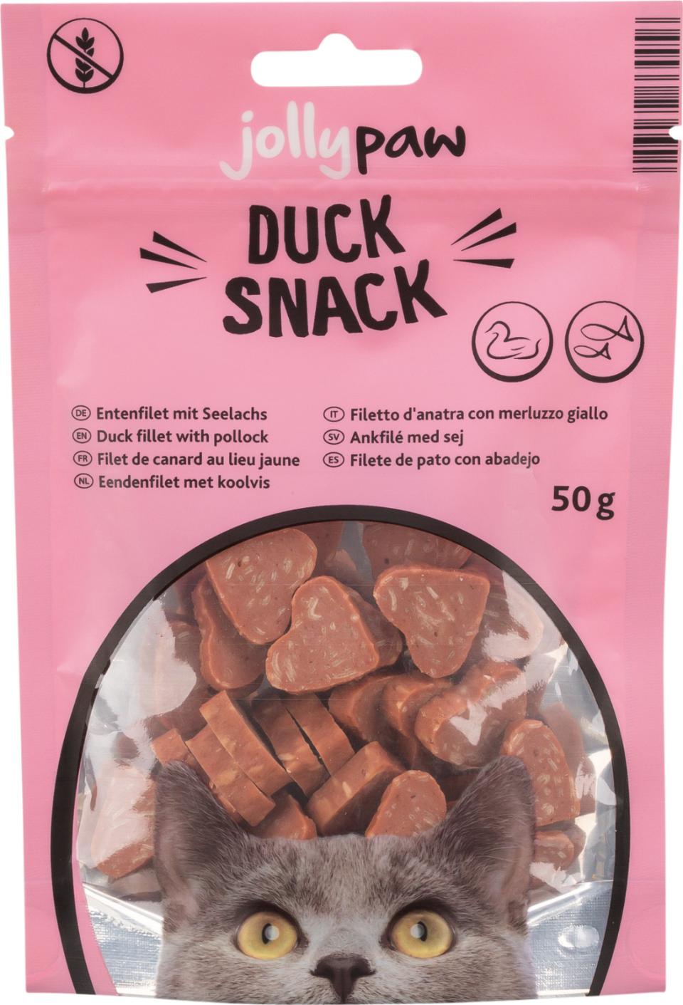 Jolly Paw Ducky Hearts (ankfilé och pollock)