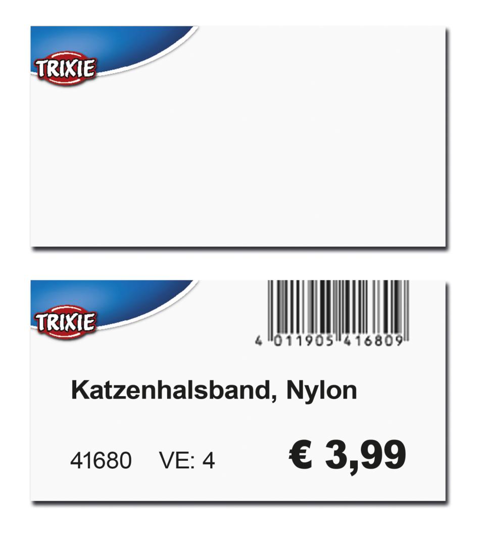 Label til Tego prissskilt