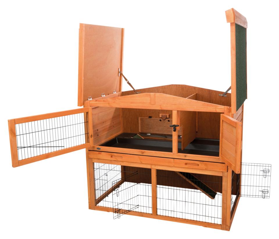 Small Animal Hutch with Enclosure