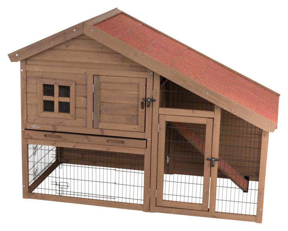 Small Animal Hutch with Enclosure