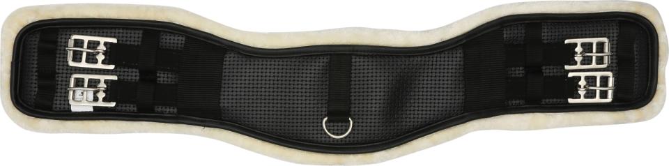 HorseGuard Dressurgurt PU m/imit. Lammfell