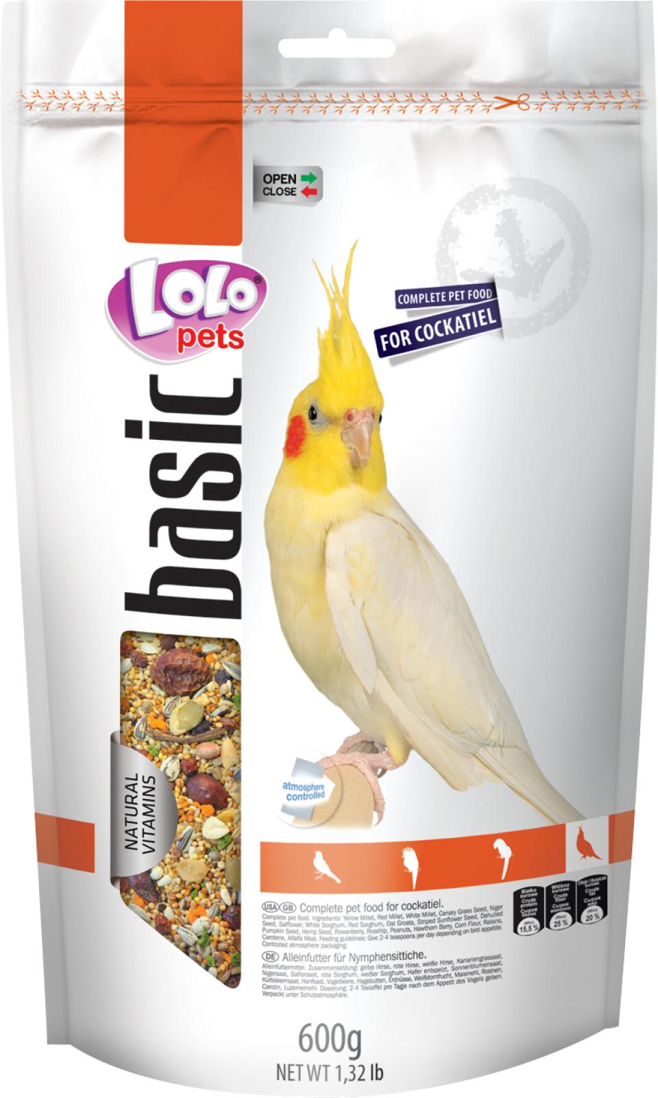 Lolo Pets Parakitfoder, komplet, genluk