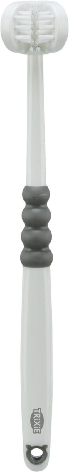 Trixie 3-hovedet tandbørste, hund/kat