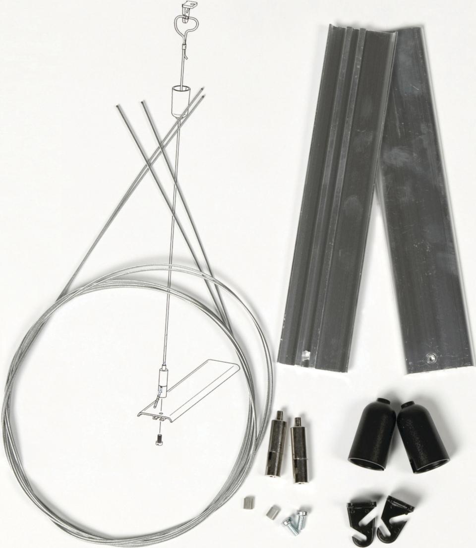 Ophængningssæt til grundarmatur