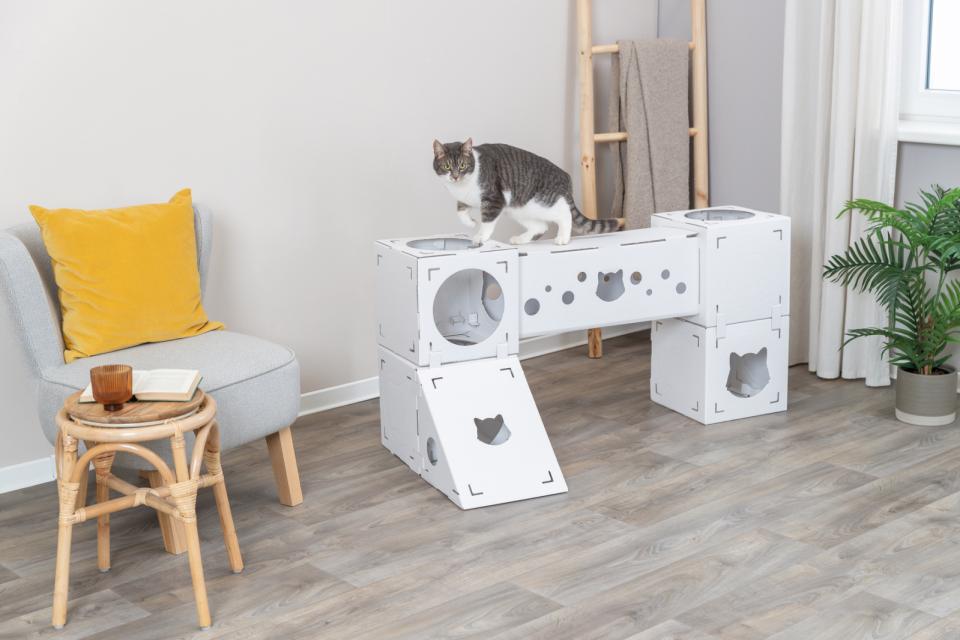 Finca Felice cat furniture, cardboard
