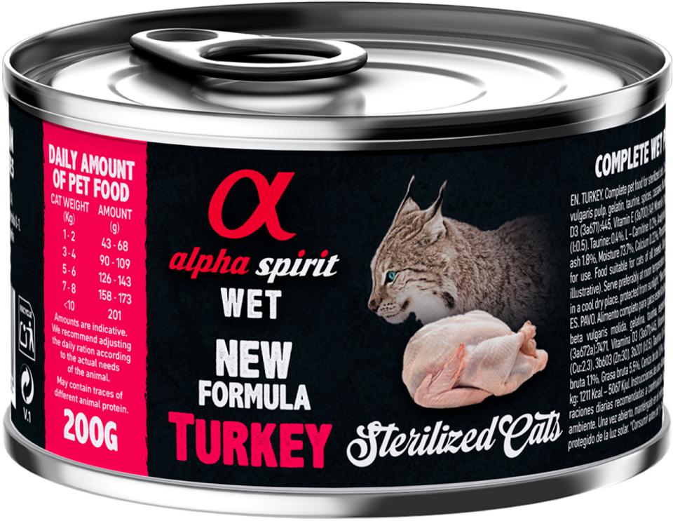 AlphaSpirit CAT Sterilised Turkey (kalkun)