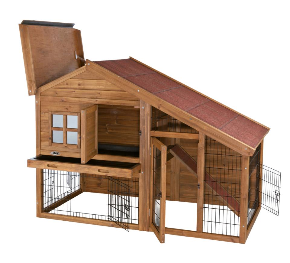 Small Animal Hutch with Enclosure
