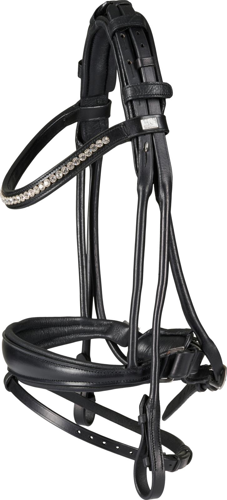 HorseGuard Ava rundgenähte Trense ohne Zügel