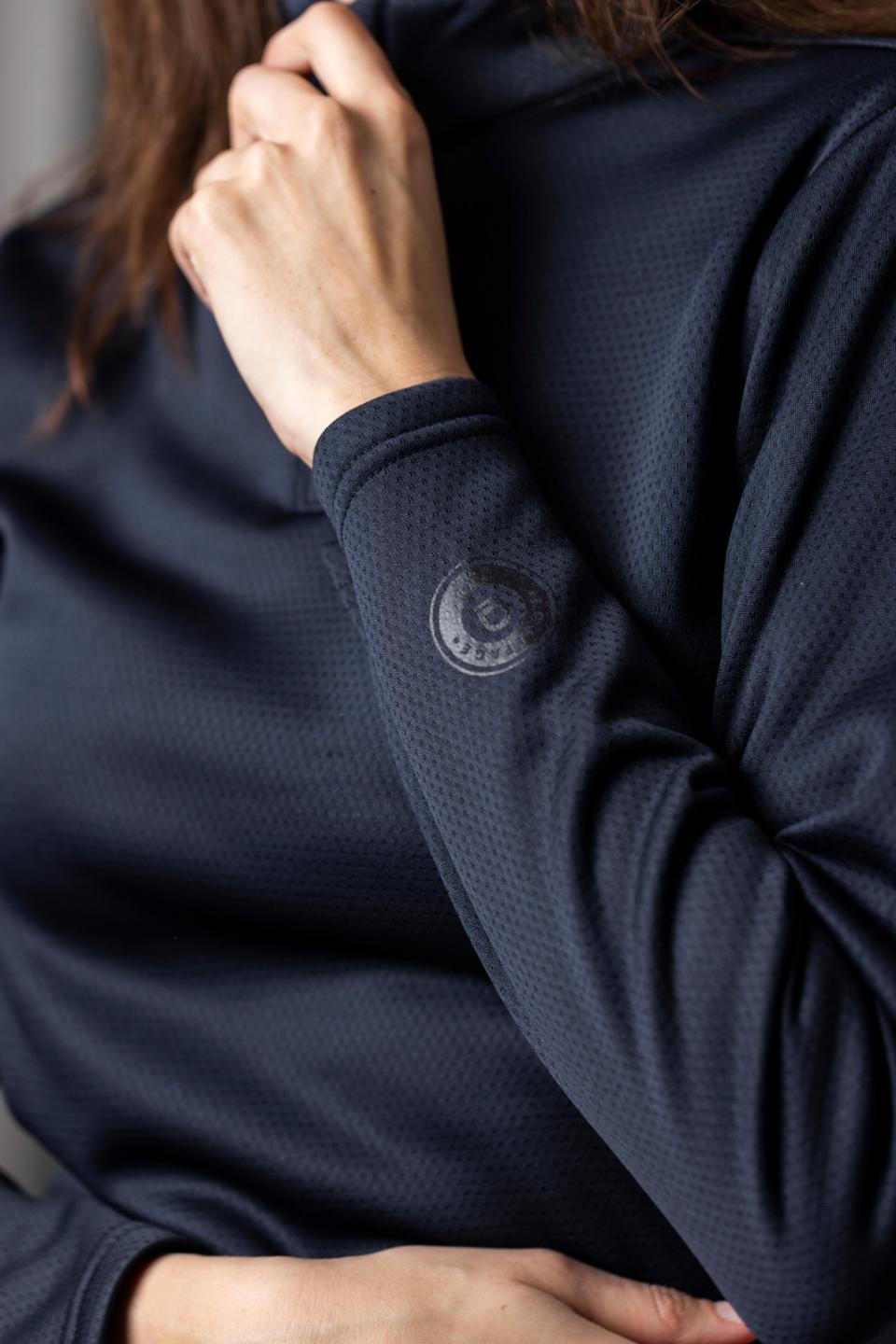 Equipage Scarlet langärmeliges Reithemd mit halbem half-zip