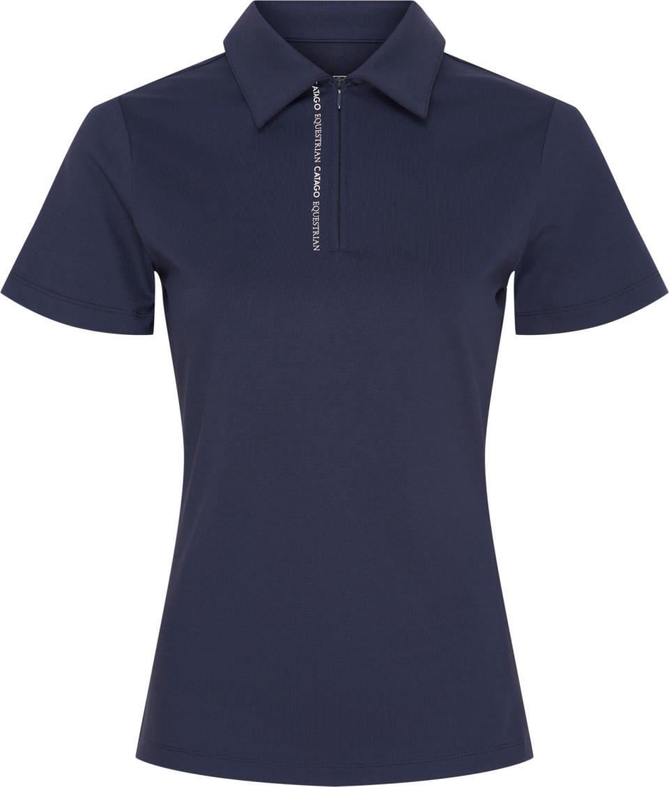 CATAGO Nash zip polo Kurzärmige Reitbluse