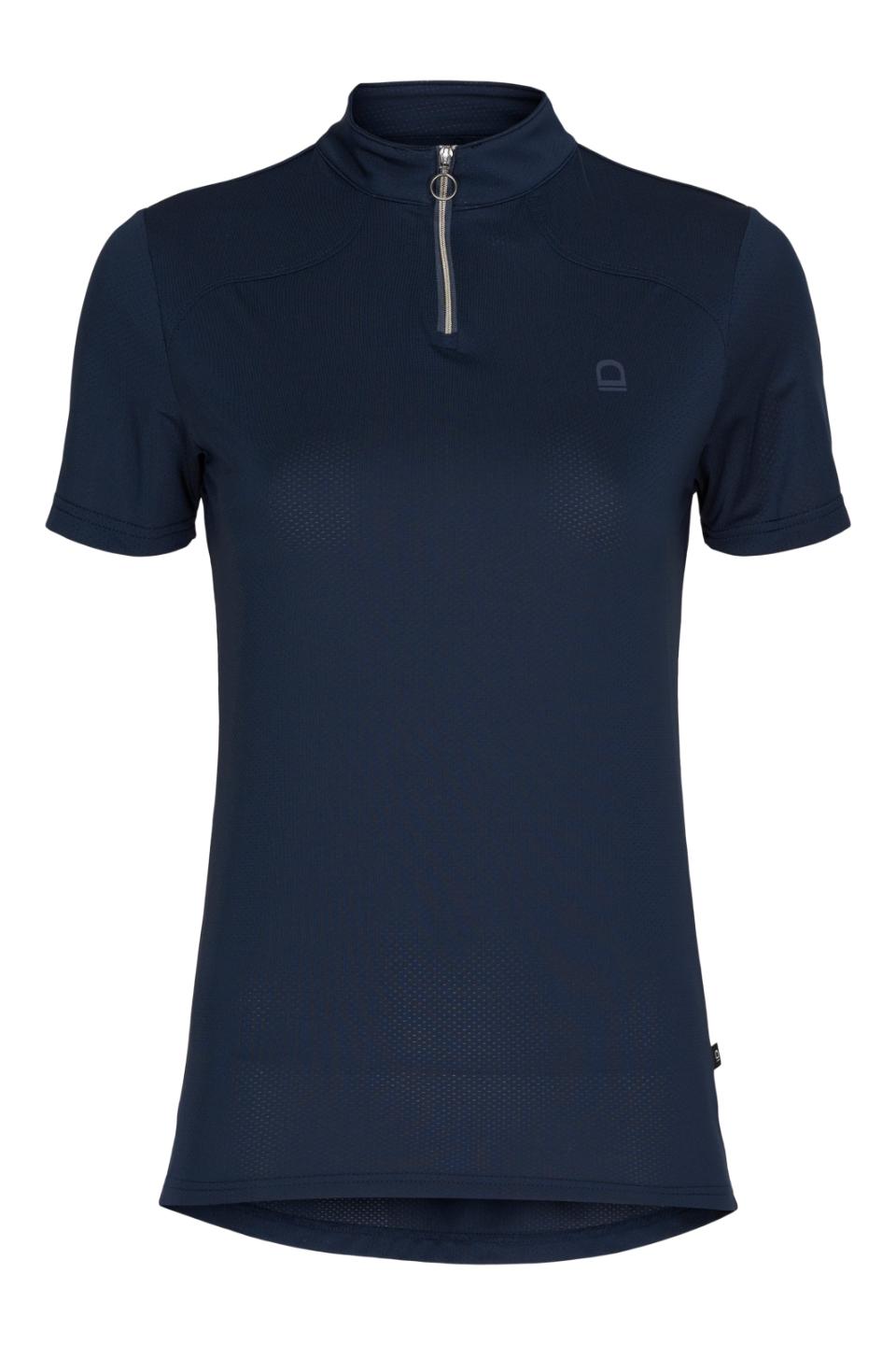 Equipage Hasty Half-zip short sleeve riding blouse