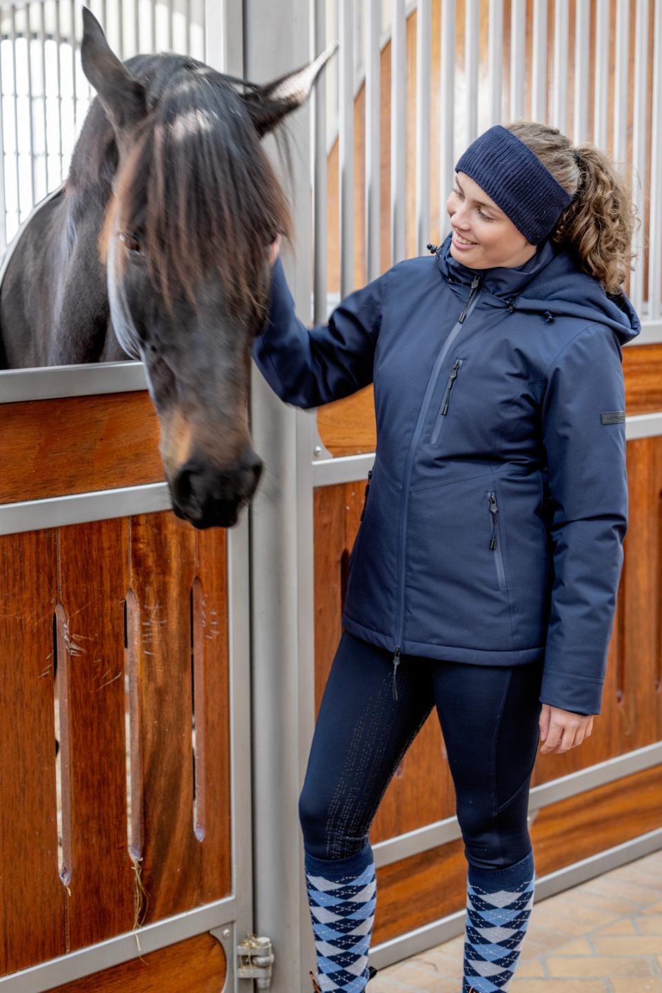 Equipage Vaina glittrigt stickat pannband