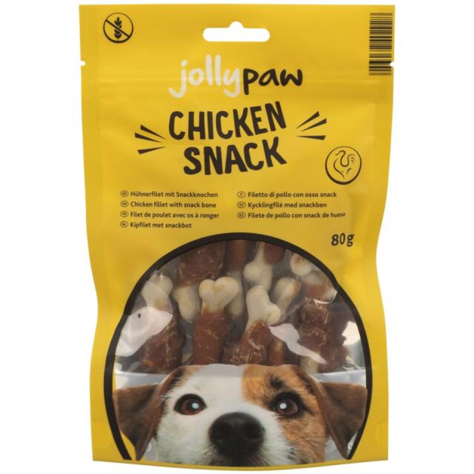 Jolly Paw Chicken Snack, chicken fillet with snack bone