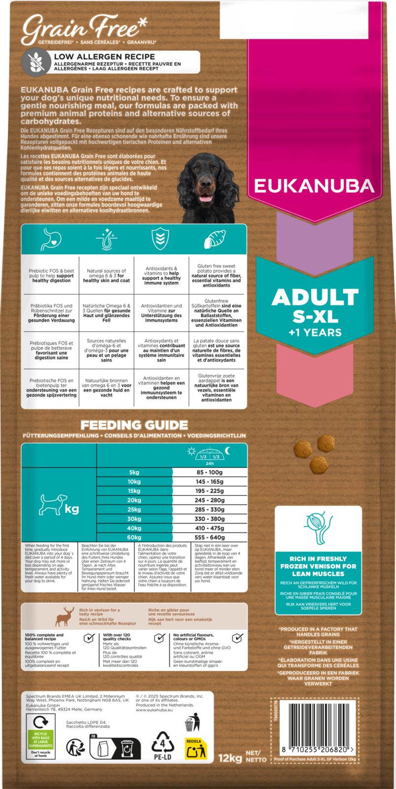 EUKANUBA Adult All Breed Grainfree Venison