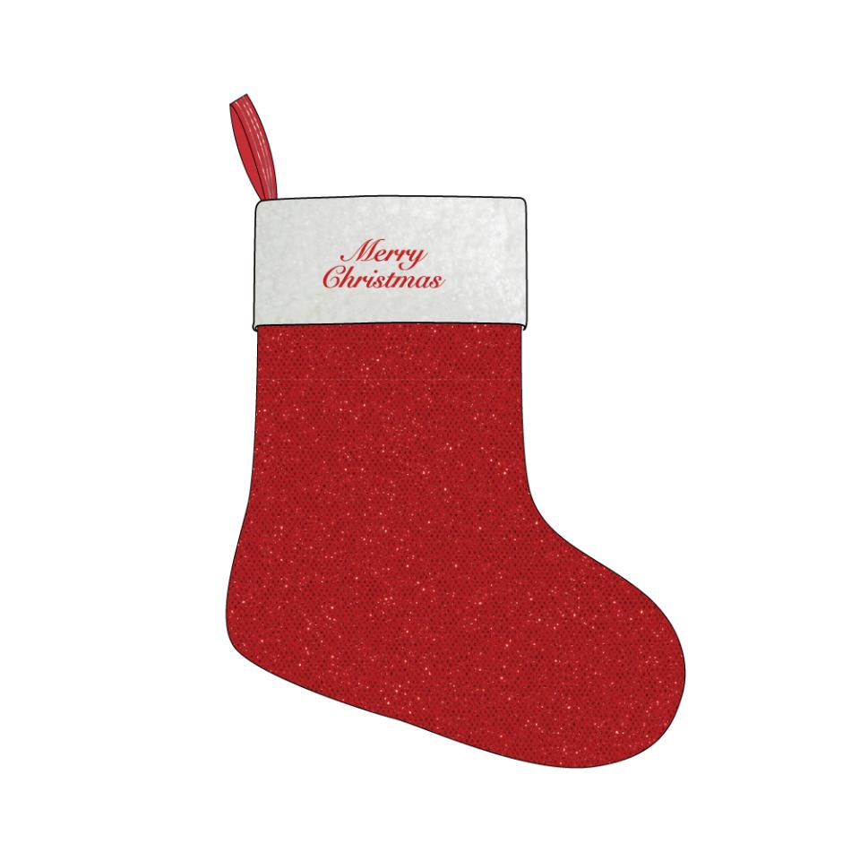 Horse Guard Glitter Christmas stocking