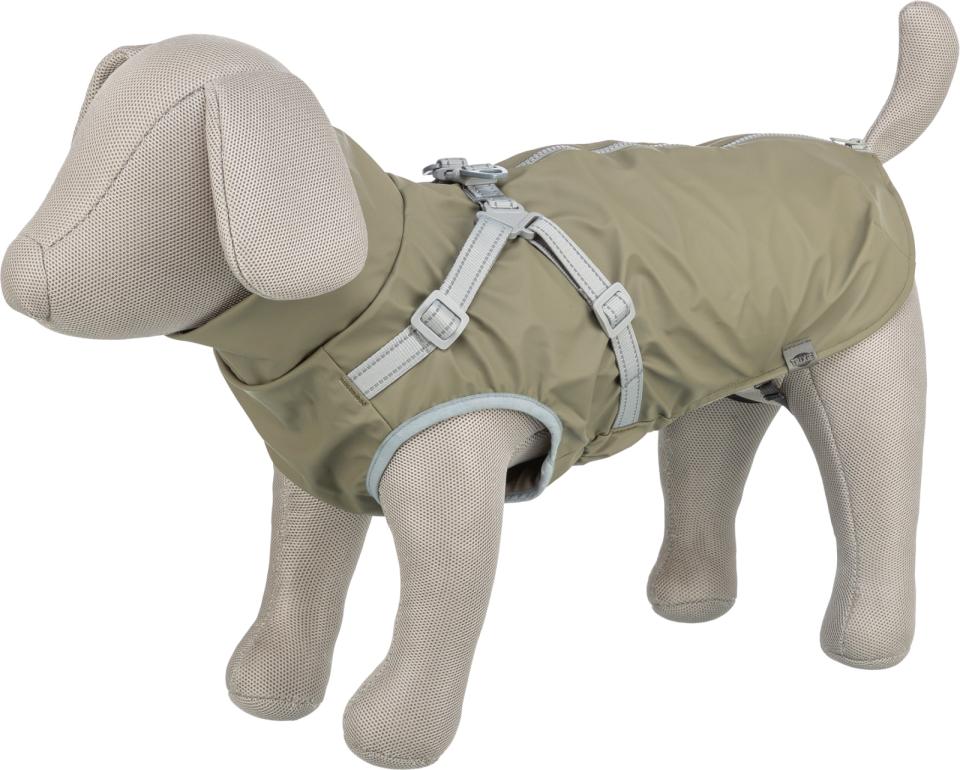 Trixie Pontis rain dog coat with harness