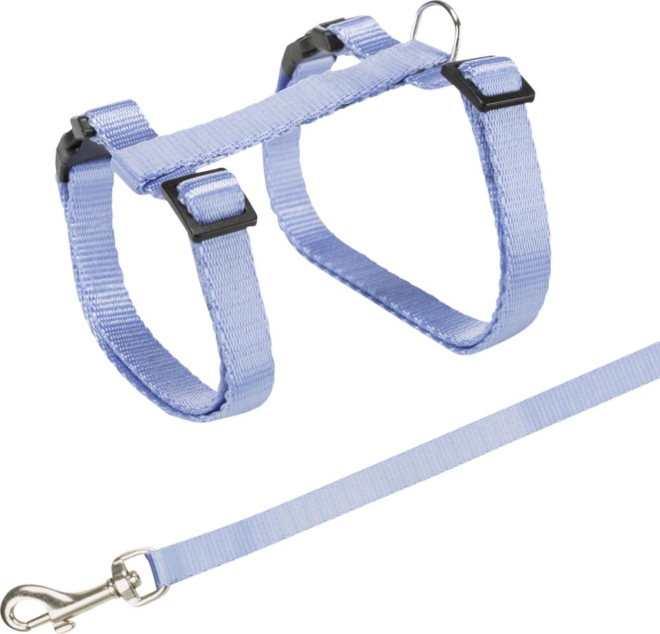 Trixie cat harness (10 mm webbing) with line