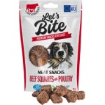 Lets Bite Meat Snacks. Beef Squares with Poultry