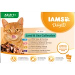 IAMS DELIGHT CAT Adult Land & Sea Collection i gelé