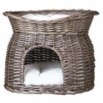 Wicker Cave with Bed on Top